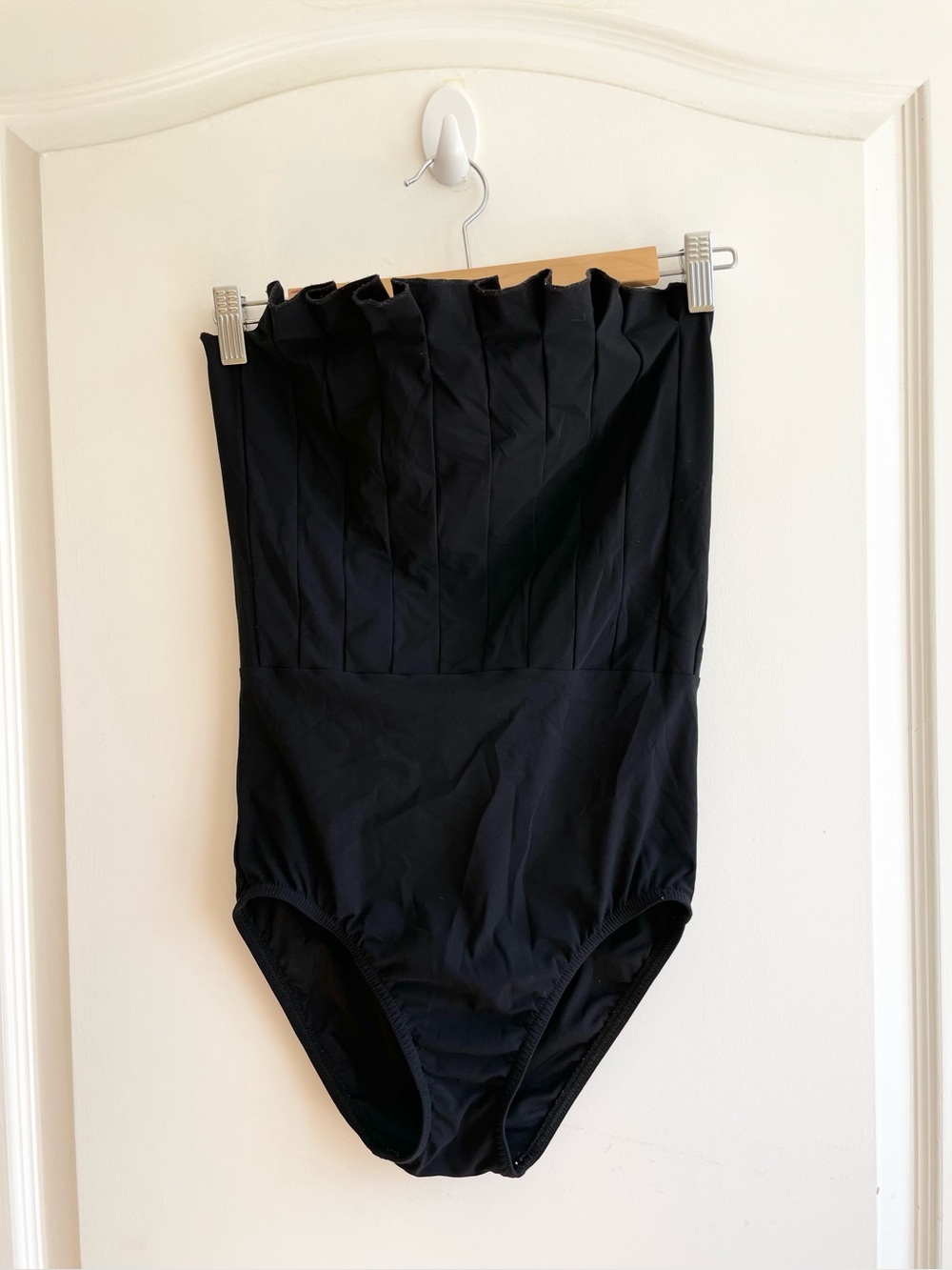 Karla Colletto Strapless One Piece Swimsuit Black Size 08